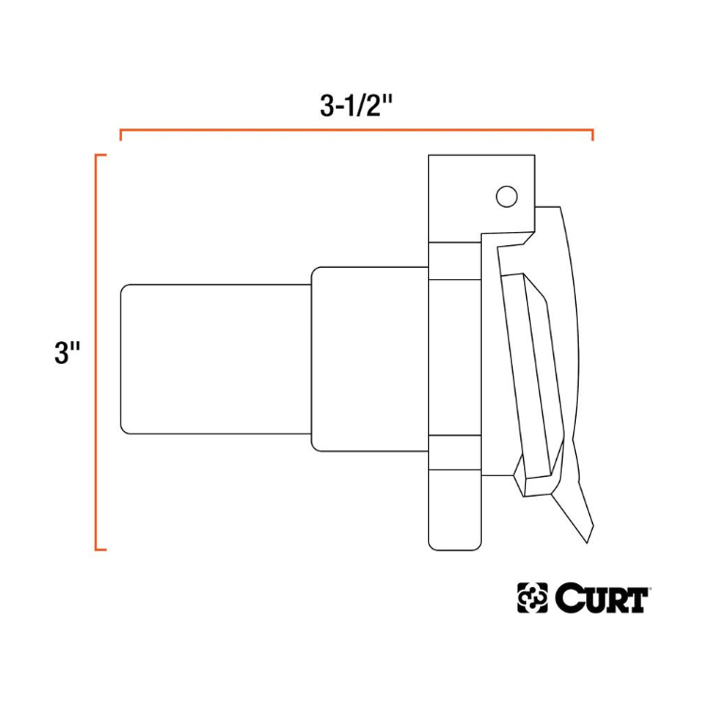 Connecteur 7 brins OEM 1997-2026 CURT - RecreaShop