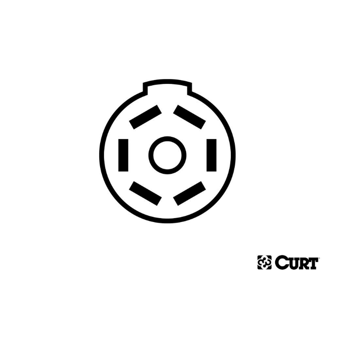 Connecteur rond 7 brins (auto) CURT - RecreaShop