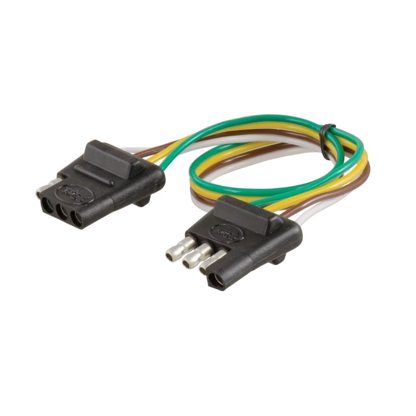 Connecteur plat 4 brins et fil 12" (auto et remorque) CURT - RecreaShop