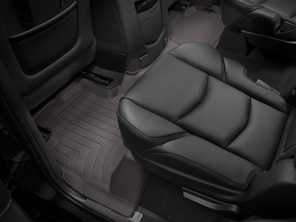 Tapis arrière FloorLiner cacao WeatherTech Cadillac Escalade 2015-2020 - Récréashop