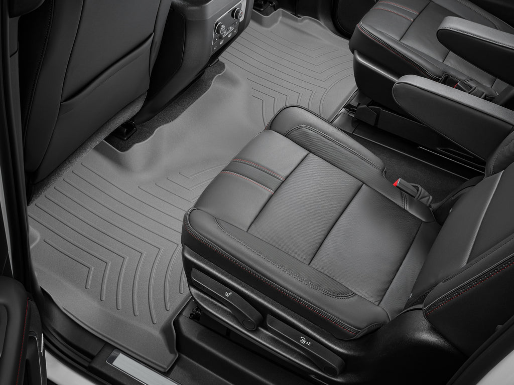 Tapis arrière FloorLiner HP gris WeatherTech Cadillac Escalade 2021-2027 et autres véhicules - Récréashop