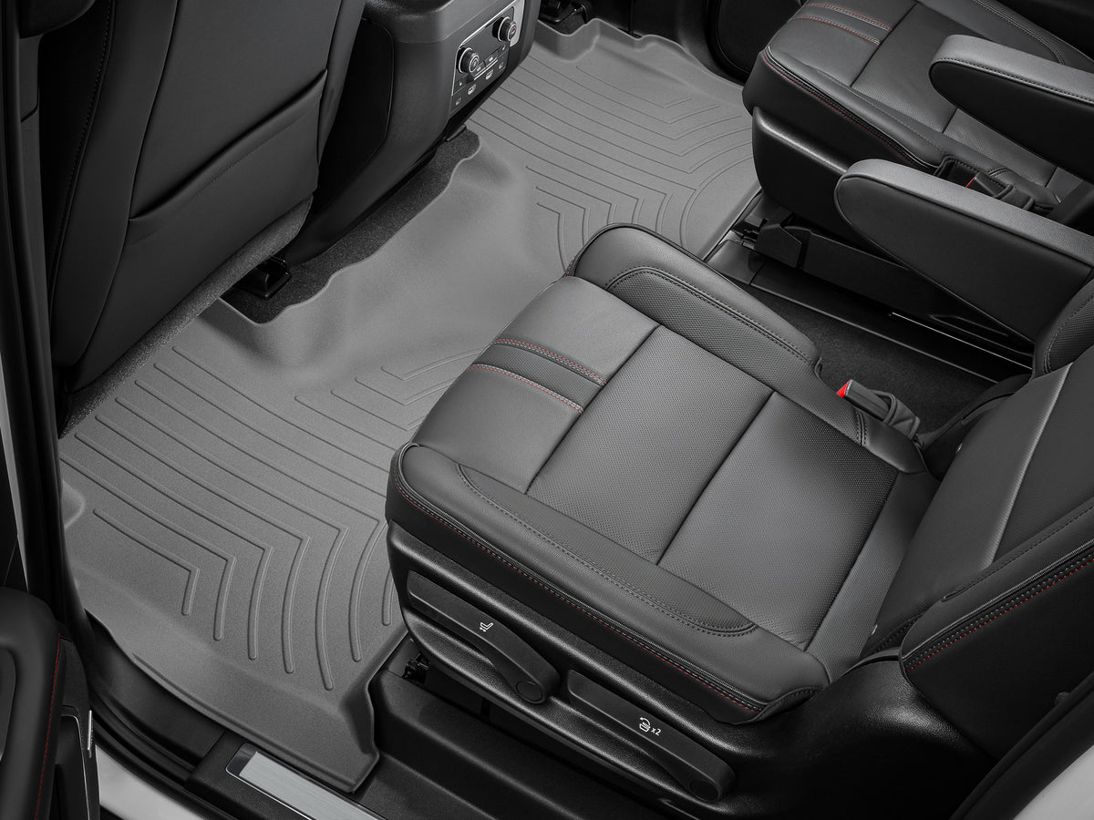 Tapis arrière FloorLiner HP gris WeatherTech Cadillac Escalade 2021-2027 et autres véhicules - Récréashop