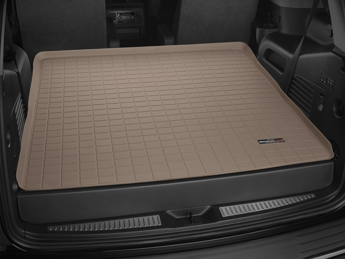 Tapis de coffre Cargo Liner derrière la 2e rangée beige WeatherTech Cadillac Escalade 2015-2020 et autres véhi - Récréashop