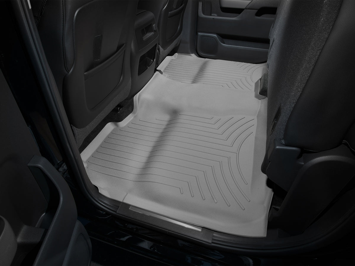Tapis arrière FloorLiner gris WeatherTech Chevrolet Silverado 1500 2014-2018 / GMC Sierra / Sierra Denali 1500 2014-2018 (selon la version, voir compatibilité) - Récréashop