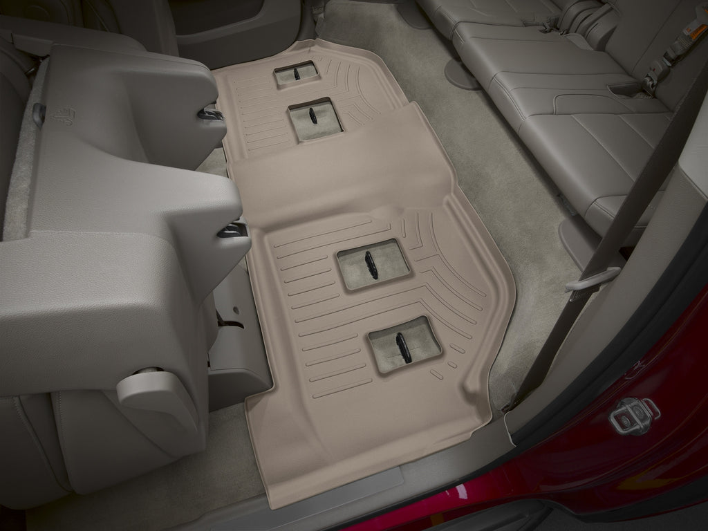 Tapis 3e rangée FloorLiner beige WeatherTech Cadillac Escalade ESV 2015-2020 et autres véhicules (banquette seulement) - Récréashop