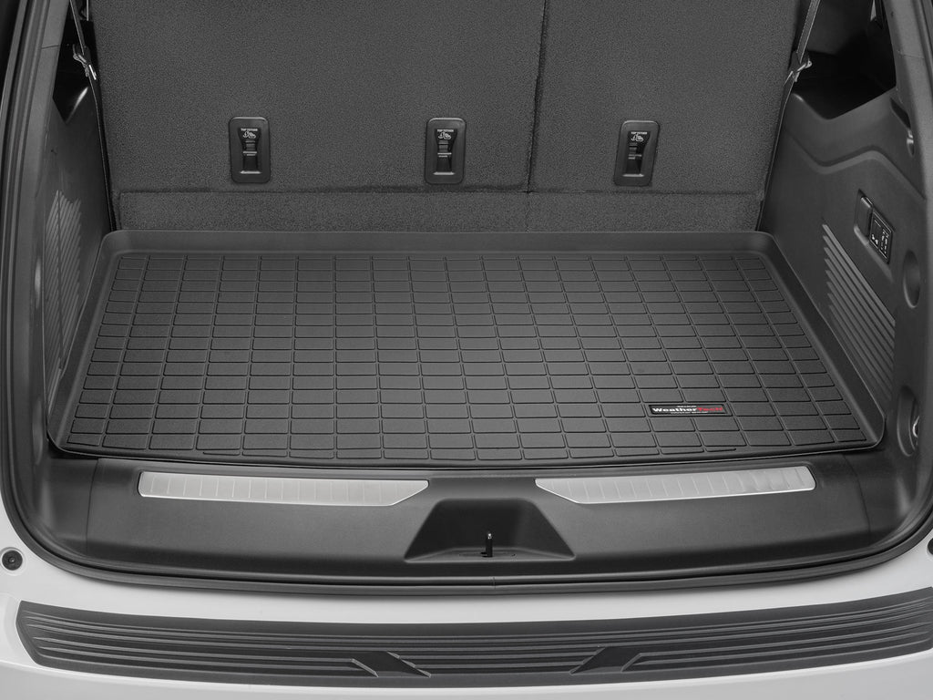Tapis de coffre Cargo Liner derrière la 3e rangée noir WeatherTech Cadillac Escalade ESV 2021-2027 et autres v - Récréashop