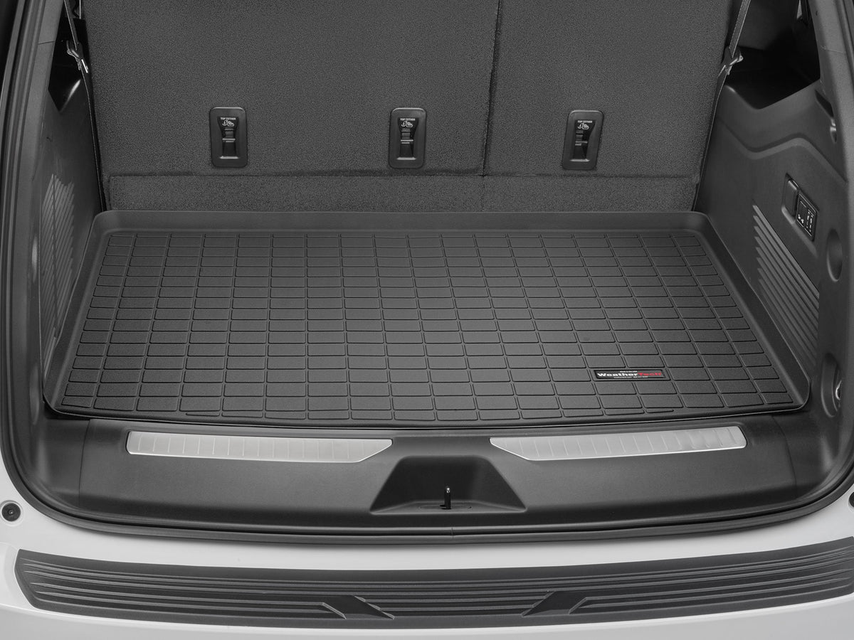 Tapis de coffre Cargo Liner derrière la 3e rangée noir WeatherTech Cadillac Escalade ESV 2021-2027 et autres v - Récréashop