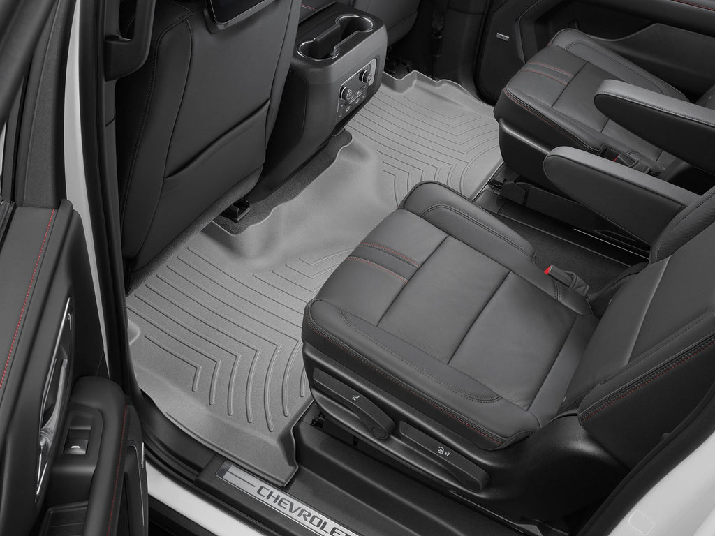 Tapis arrière FloorLiner gris WeatherTech Cadillac Escalade 2021-2027 et autres véhicules - Récréashop