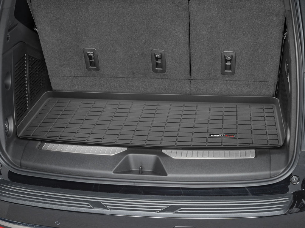 Tapis de coffre Cargo Liner derrière la 3e rangée noir WeatherTech Cadillac Escalade 2021-2027 et autres véhic - Récréashop