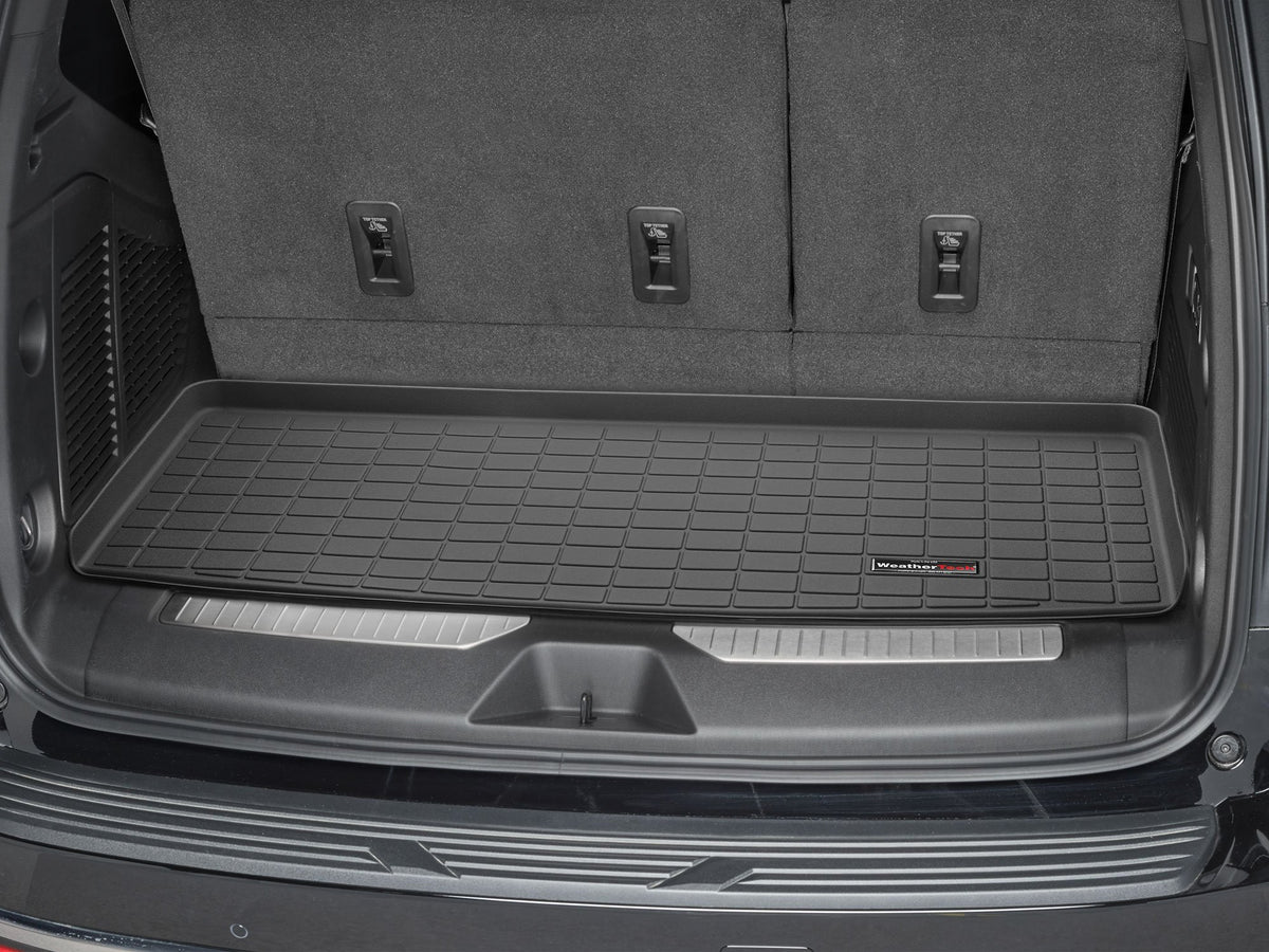 Tapis de coffre Cargo Liner derrière la 3e rangée noir WeatherTech Cadillac Escalade 2021-2027 et autres véhic - Récréashop