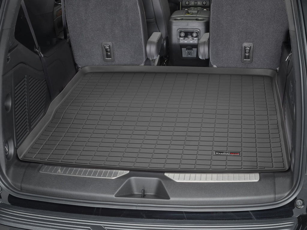 Tapis de coffre Cargo Liner derrière la 2e rangée noir WeatherTech Cadillac Escalade 2021-2027 et autres véhic - Récréashop