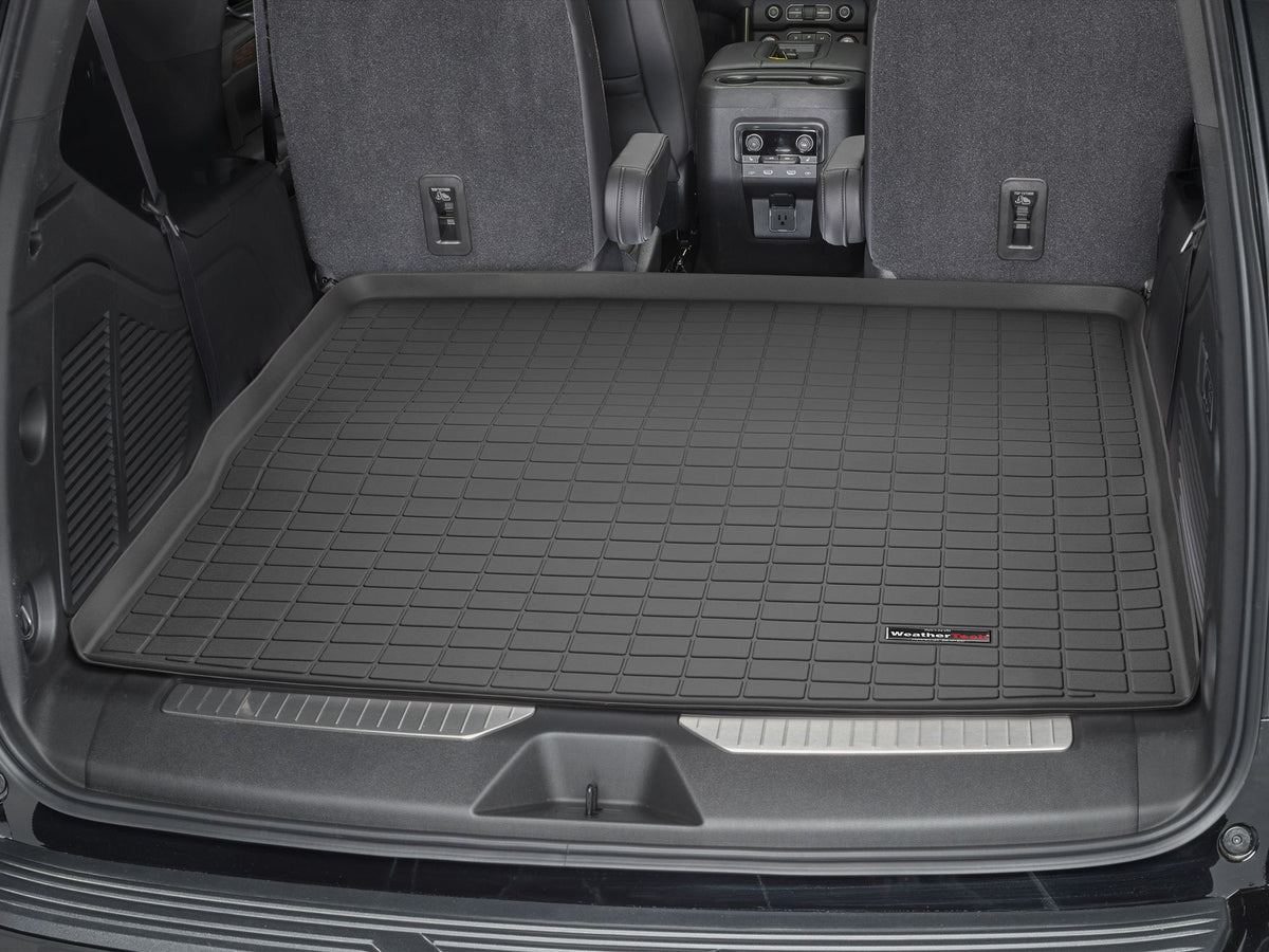 Tapis de coffre Cargo Liner derrière la 2e rangée noir WeatherTech Cadillac Escalade 2021-2027 et autres véhic - Récréashop