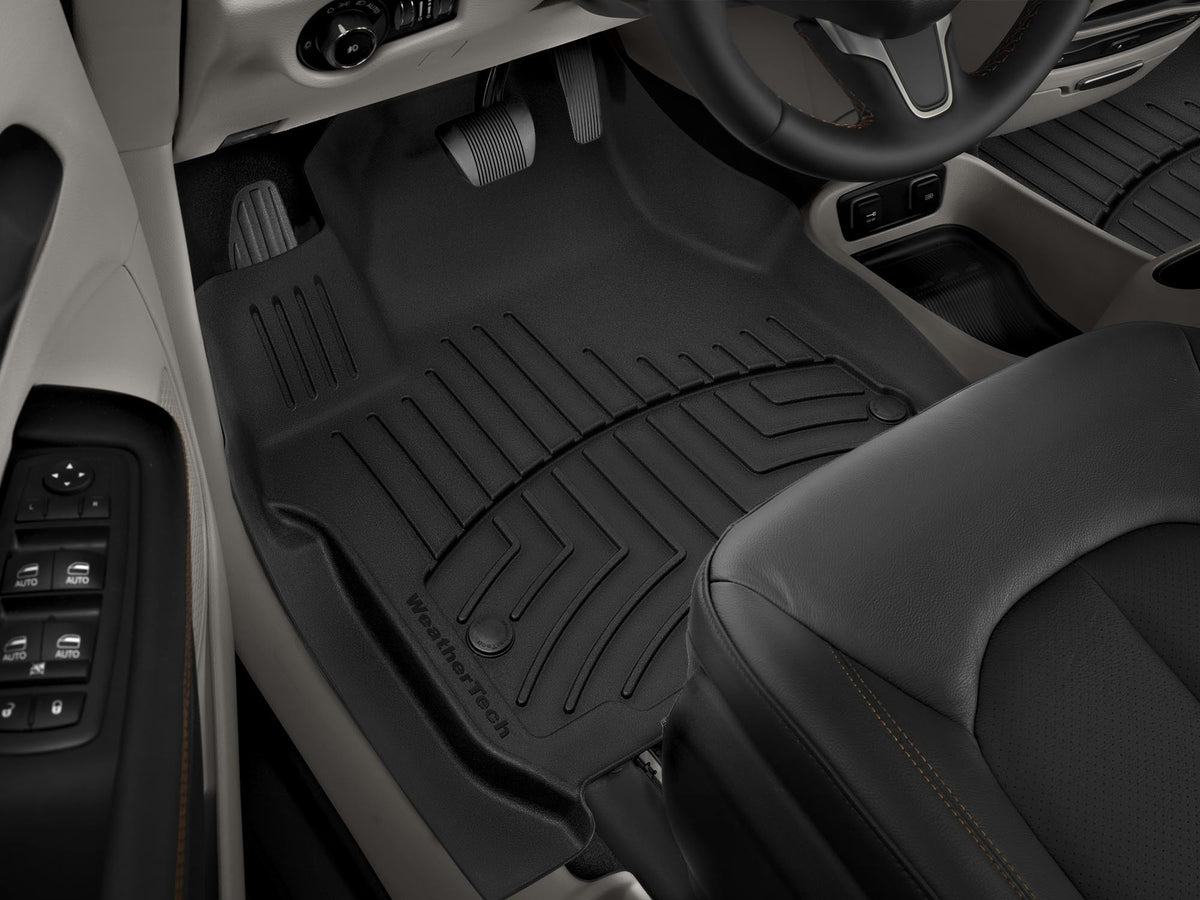 Tapis avant FloorLiner HP noir WeatherTech Chrysler Pacifica 2017-2027 et autres véhicules (Touring 2021-2024, Select 2025-2027, toutes versions 2017-2020) - Récréashop