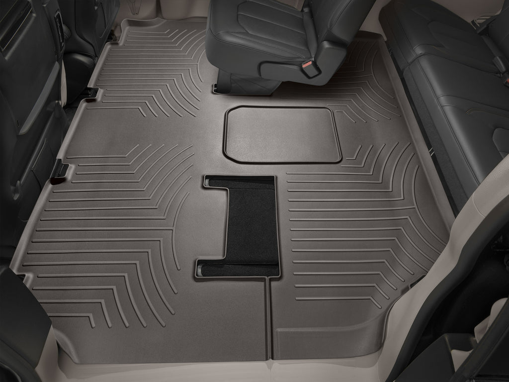 Tapis 2e et 3e rangées FloorLiner cacao WeatherTech Chrysler Pacifica 2017-2027 et autres véhicules (selon la version, voir compatibilité) - Récréashop