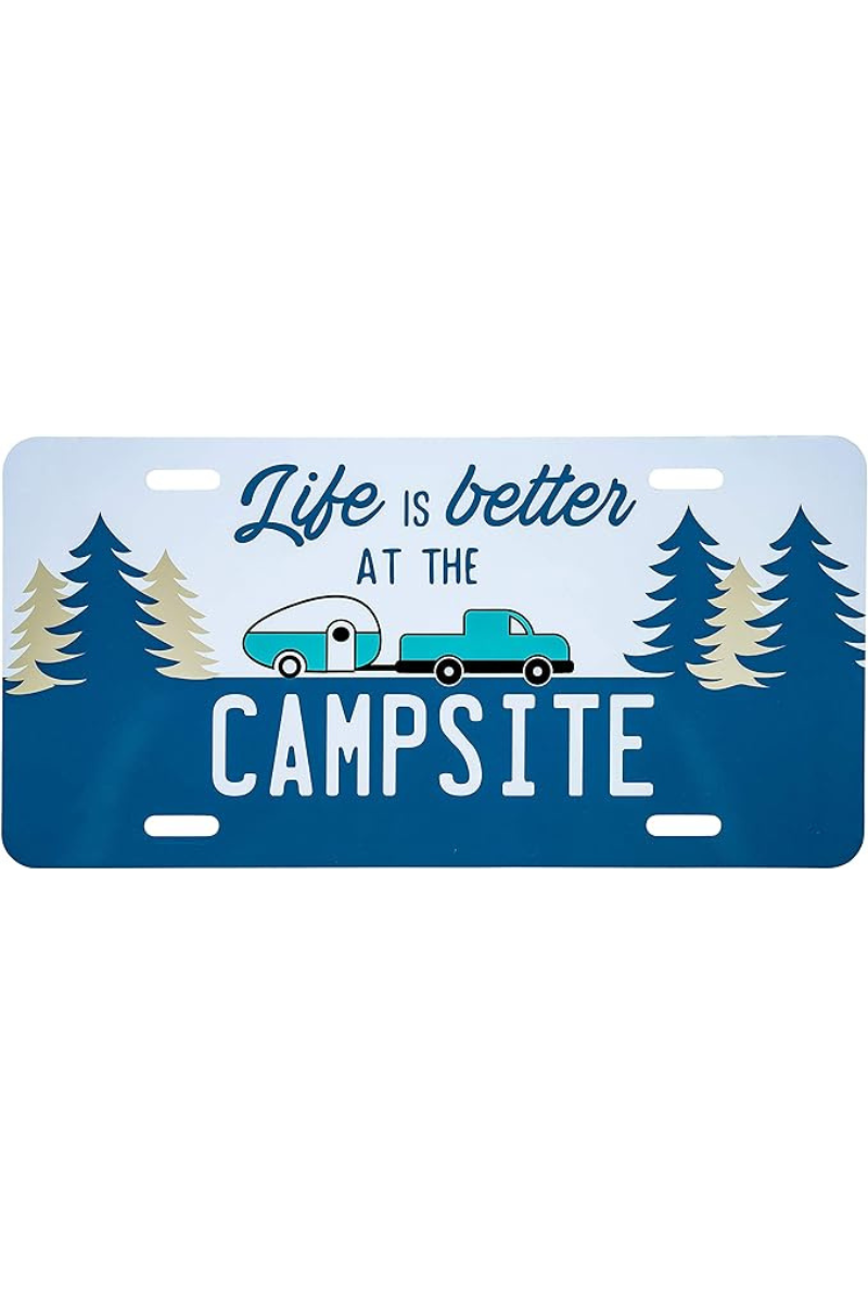 Plaque Life is better at the campsite - Récréashop