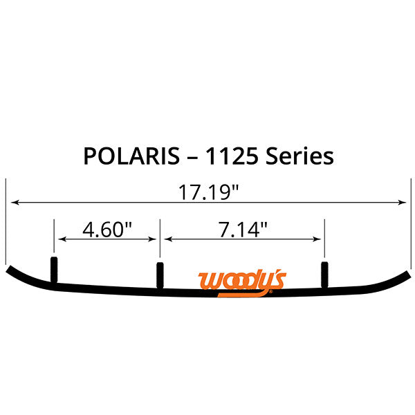 Patin en carbure Flat-Top Extender Trail III Woody's 4" (EPI3-1125)