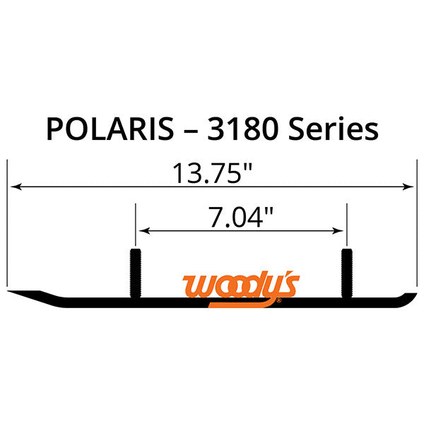 Patin en carbure Flat-Top Extender Trail III Woody's 4" (EPI3-3180)