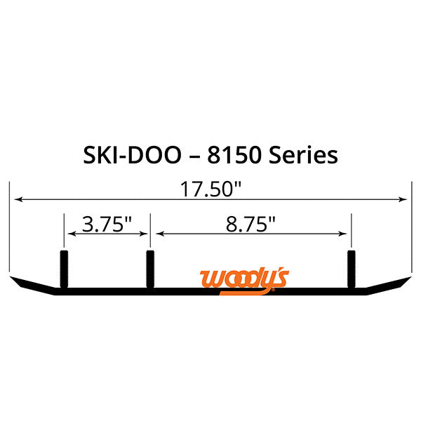 Patin en carbure Flat-Top Extender Trail III Woody's 4" (ESD3-8150)
