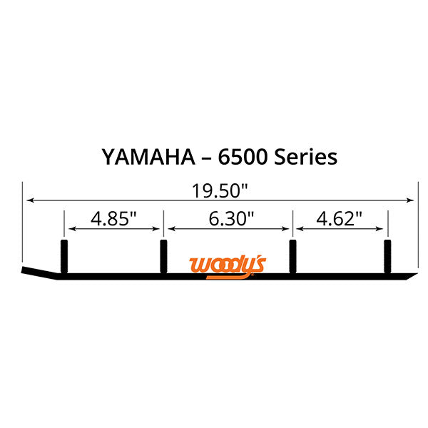 Patin en carbure Flat-Top Extender Trail III Woody's 4" (EYV3-6500)
