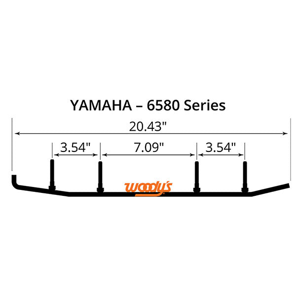 Patin en carbure Flat-Top Extender Trail III Woody's 4" (EYV3-6580)