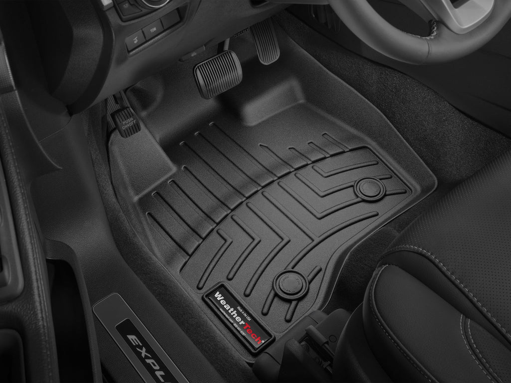 Tapis avant FloorLiner noir WeatherTech Ford Explorer 2015-2016 - Récréashop