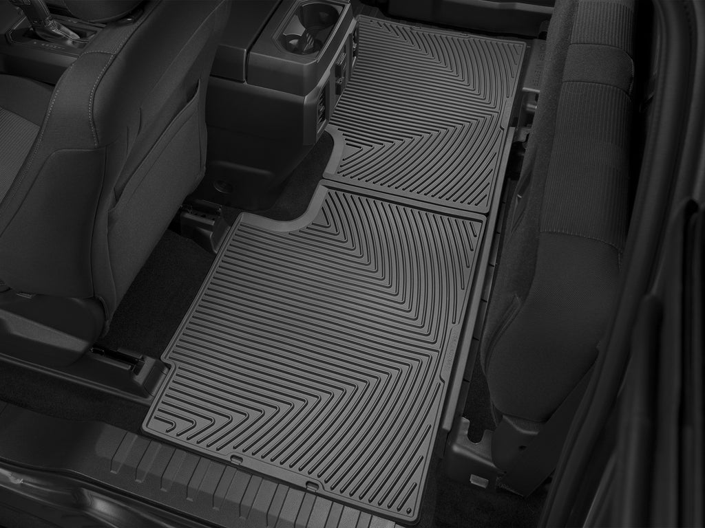 Tapis arrière toutes saisons noir WeatherTech Ford F-150 2015-2026 et autres véhicules (SuperCab (cabine allongée), plancher tapissé seulement) - Récréashop