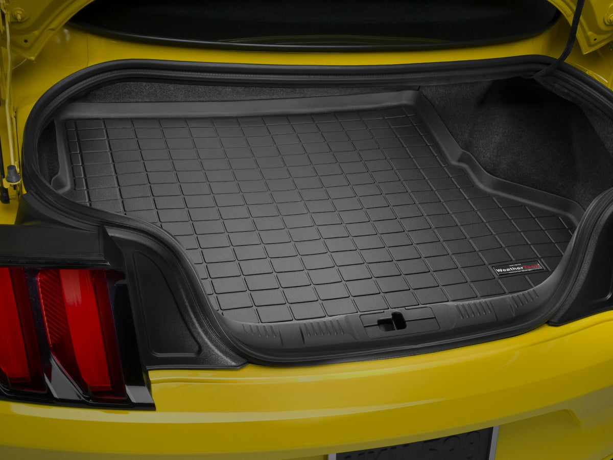 Tapis de coffre Cargo Liner noir WeatherTech Ford Mustang 2015-2023 et autres véhicules (sans caisson de grave - Récréashop