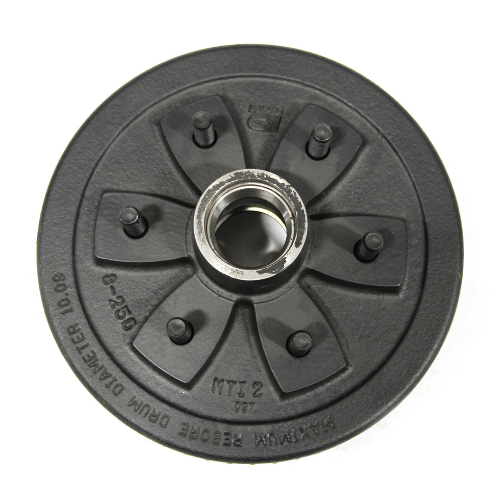 Tambour 10" x 2 1/4" 6 goujons 1/2" B.C. 5,5" 3,5K à graisse seul DEXTER - RecreaShop