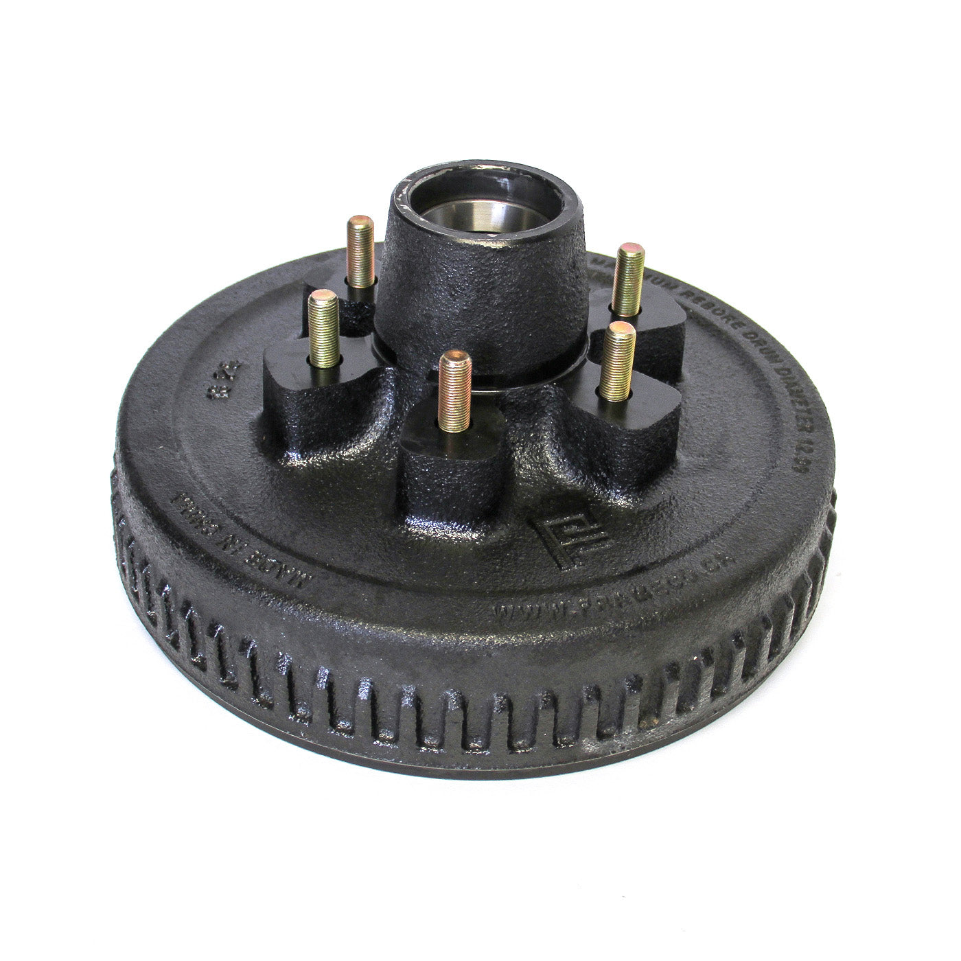 Tambour 12" x 2" 6 goujons 1/2" B.C. 5,5" 6K à graisse seul FRAMECO - RecreaShop