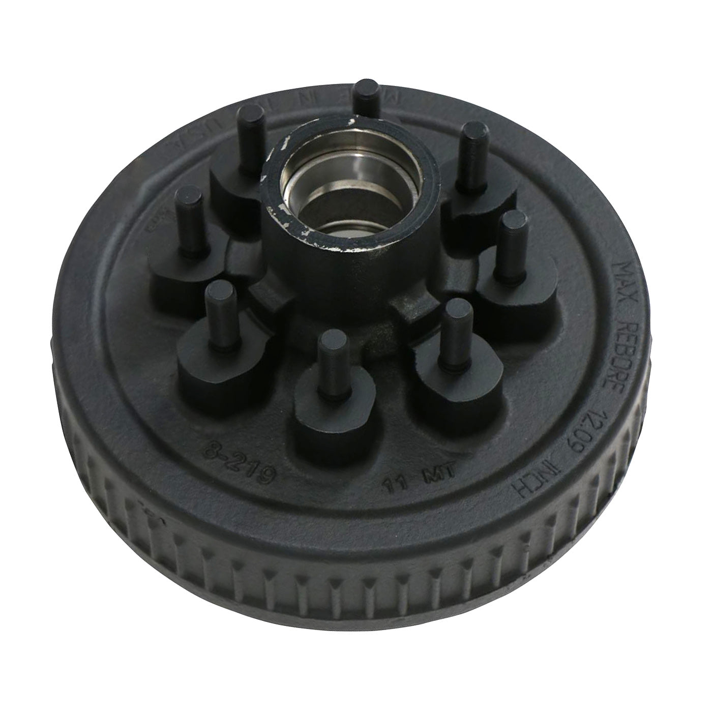Tambour 12" x 2" 8 goujons 5/8" B.C. 6,5" 7K à graisse seul DEXTER - RecreaShop