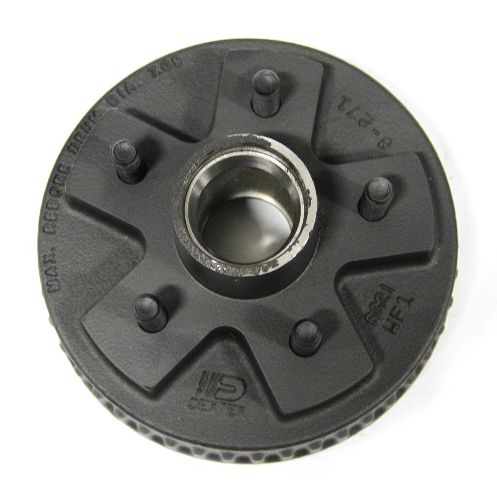 Tambour 7" x 1 3/4" 5 goujons 1/2" B.C. 4,5" 2K hydraulique à graisse seul DEXTER - RecreaShop