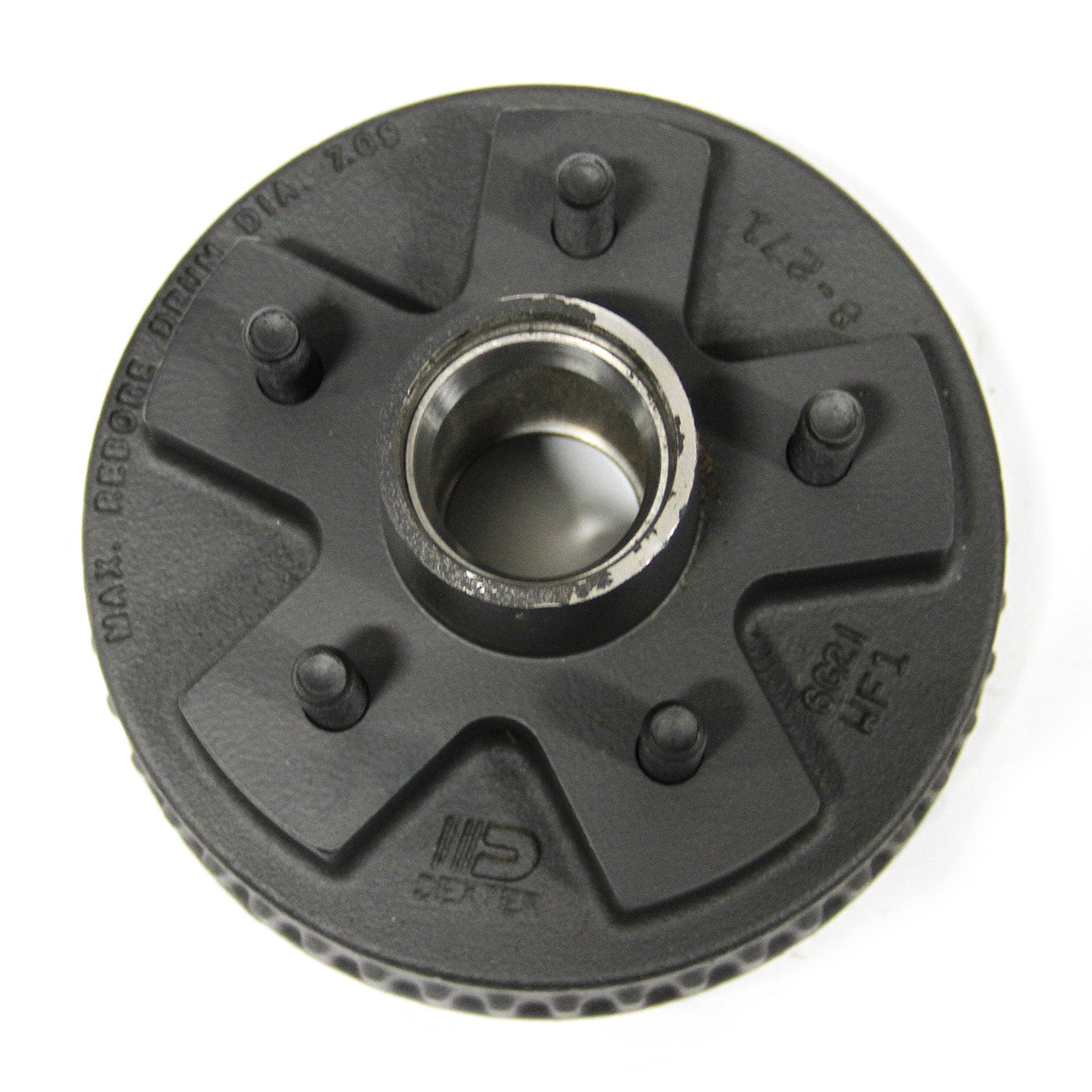 Tambour 7" x 1 3/4" 5 goujons 1/2" B.C. 4,5" 2K hydraulique à graisse seul DEXTER - RecreaShop