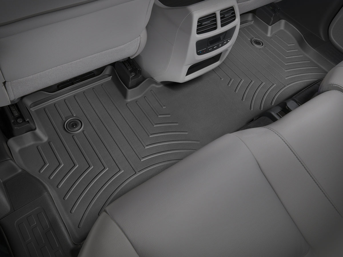 Tapis arrière FloorLiner noir WeatherTech Honda Passport 2019-2025 / Honda Pilot 2016-2022 - Récréashop