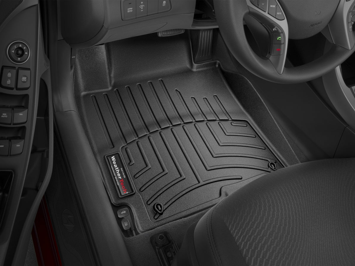 Tapis avant FloorLiner noir WeatherTech Hyundai Elantra 2014-2016 - Récréashop