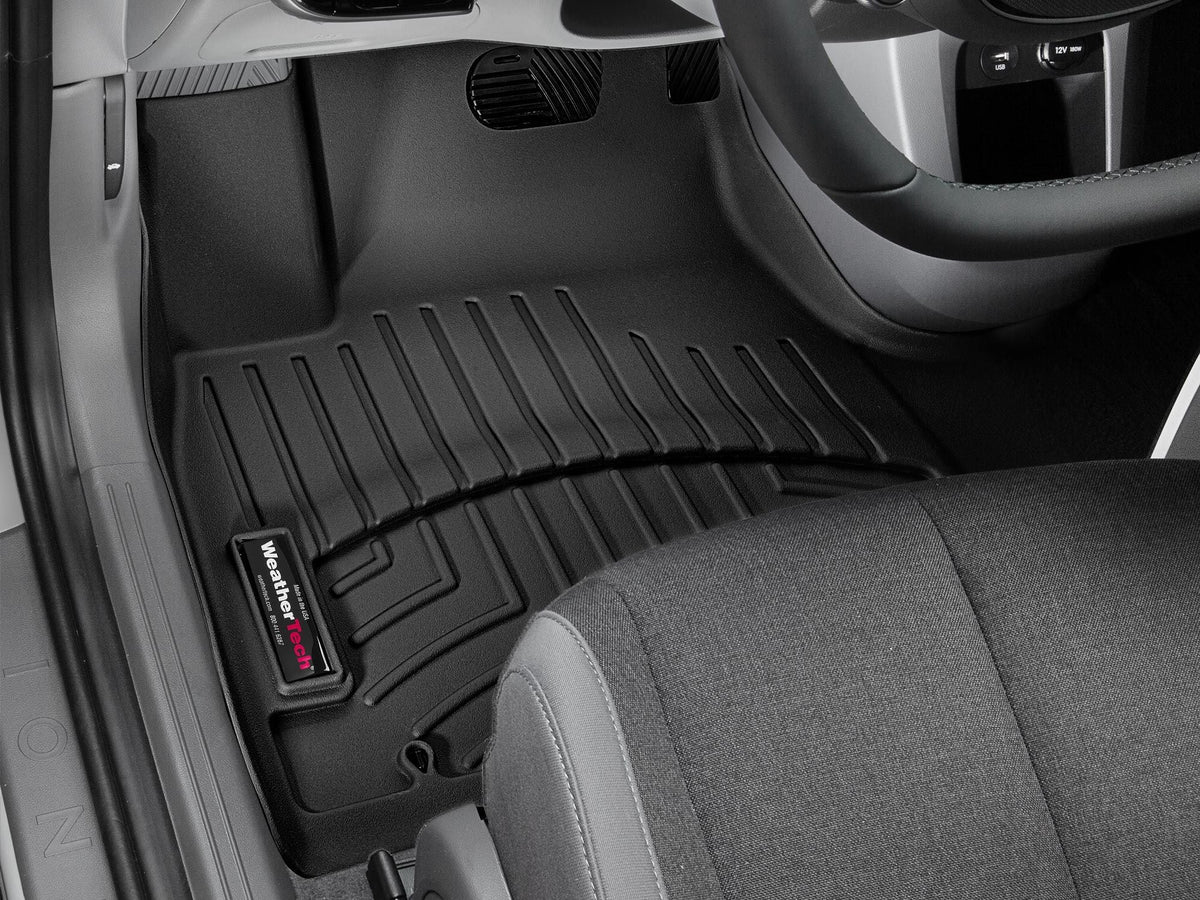 Tapis avant une pièce FloorLiner noir WeatherTech Hyundai Ioniq 5 2022-2024 - Récréashop