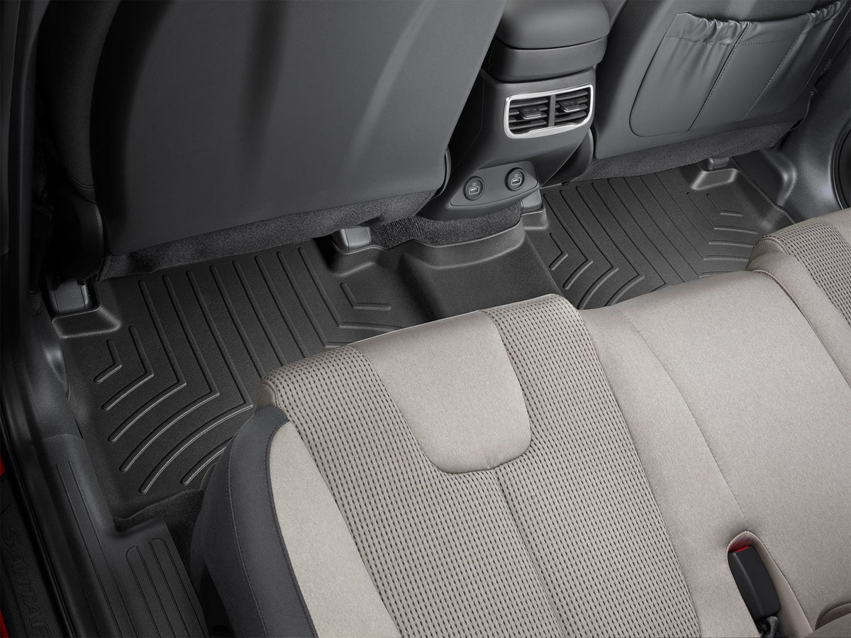 Tapis arrière FloorLiner noir WeatherTech Hyundai Santa Fe 2021-2023 - Récréashop