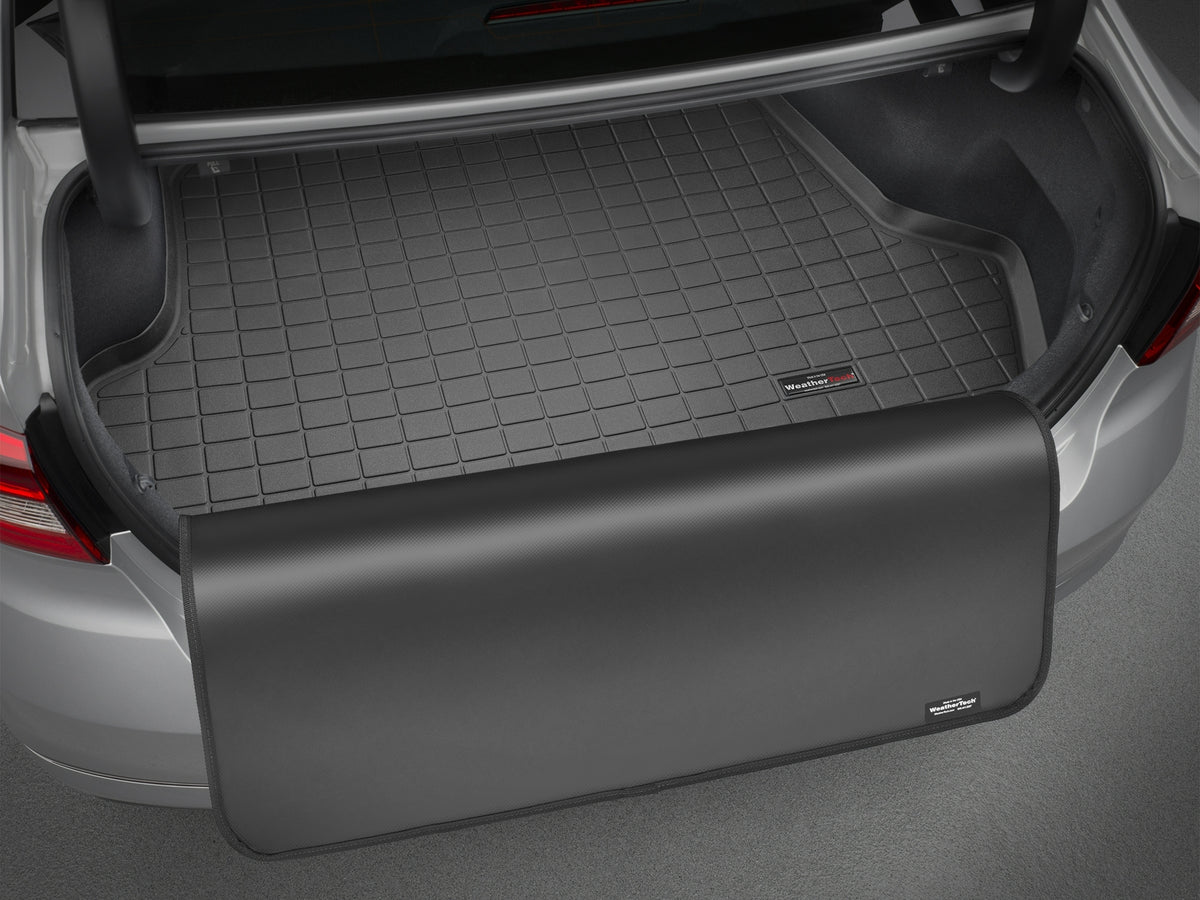 Tapis de coffre Cargo Liner noir avec protecteur de pare-chocs WeatherTech Hyundai Sonata 2015-2019 (moteur standard seulement) - Récréashop