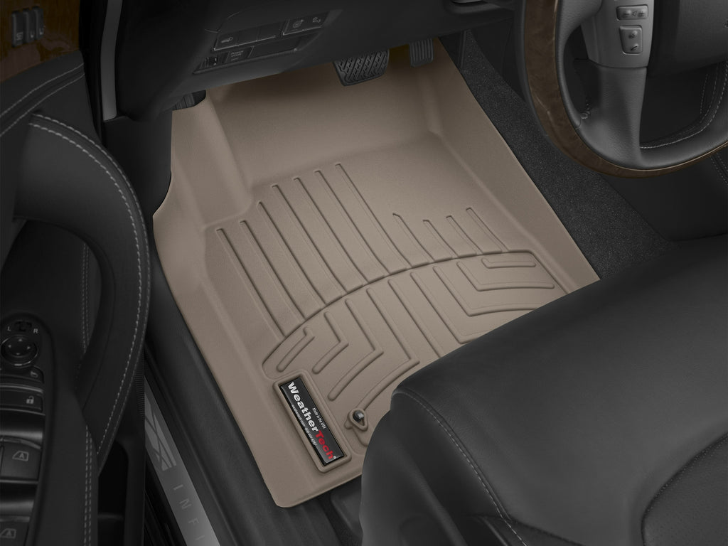Tapis avant FloorLiner beige WeatherTech Infiniti QX80 2014-2018 et autres véhicules - Récréashop