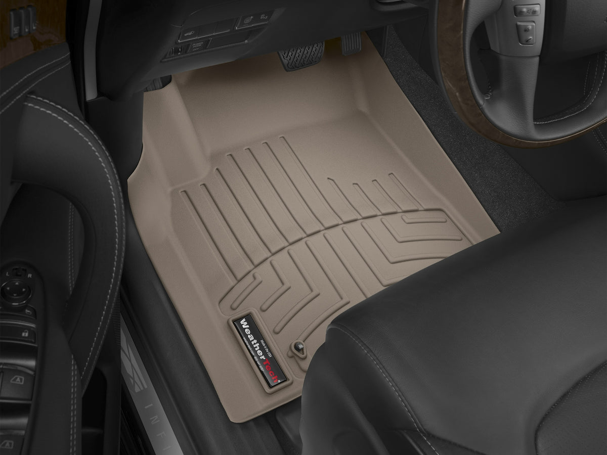 Tapis avant FloorLiner beige WeatherTech Infiniti QX80 2014-2018 et autres véhicules - Récréashop