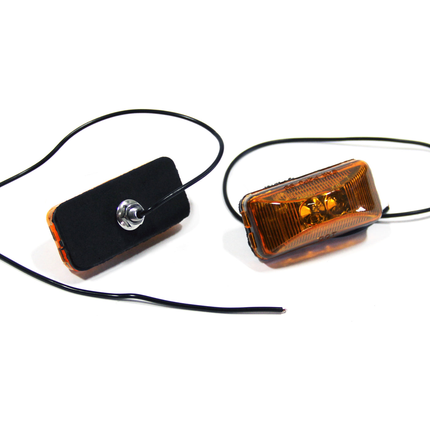 Ensemble de lumières LED 4 1/2" x 4 1/2" x 2 1/2" rouges 16 diodes (fil 25') pour petite remorque - RecreaShop