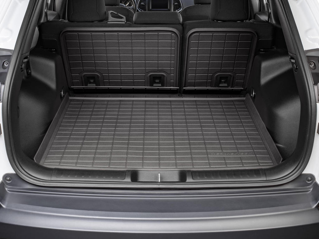 Tapis de coffre Cargo Liner HP avec protège-dossiers derrière la 2e rangée noir WeatherTech Jeep Cherokee 2019-2023 - Récréashop