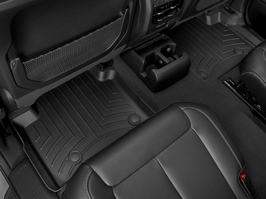 Tapis arrière FloorLiner noir WeatherTech Jeep Grand Cherokee L 2021, 2025-2027 (selon la version, voir compatibilité) - Récréashop
