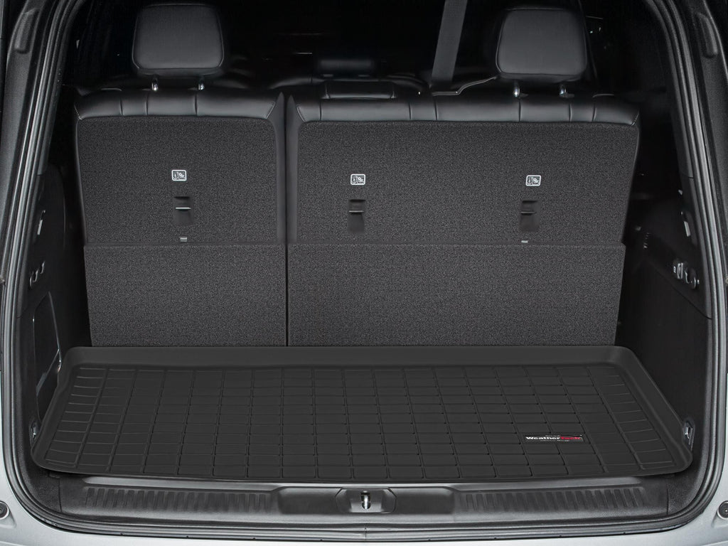 Tapis de coffre Cargo Liner derrière la 3e rangée noir WeatherTech Jeep Grand Wagoneer 2022-2026 / Jeep Wagone - Récréashop