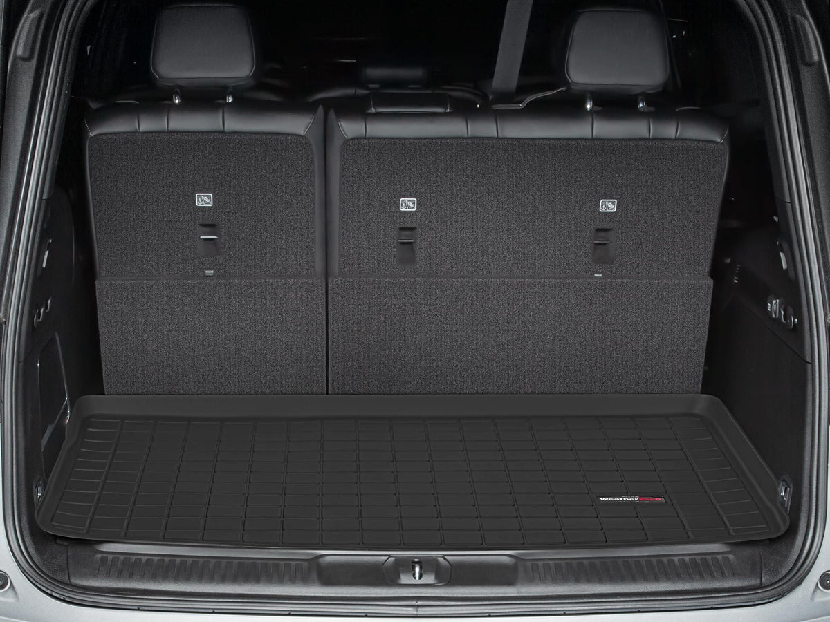 Tapis de coffre Cargo Liner derrière la 3e rangée noir WeatherTech Jeep Grand Wagoneer 2022-2026 / Jeep Wagone - Récréashop