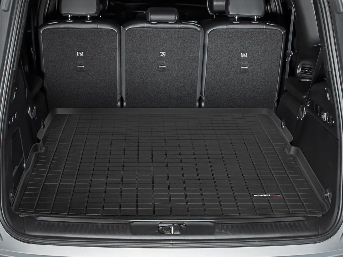Tapis de coffre Cargo Liner derrière la 2e rangée noir WeatherTech Jeep Grand Wagoneer 2022-2026 / Jeep Wagone - Récréashop