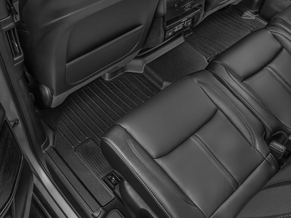 Tapis arrière FloorLiner noir WeatherTech Jeep Grand Wagoneer 2022-2025 et autres véhicules (8 passagers seulement) - Récréashop