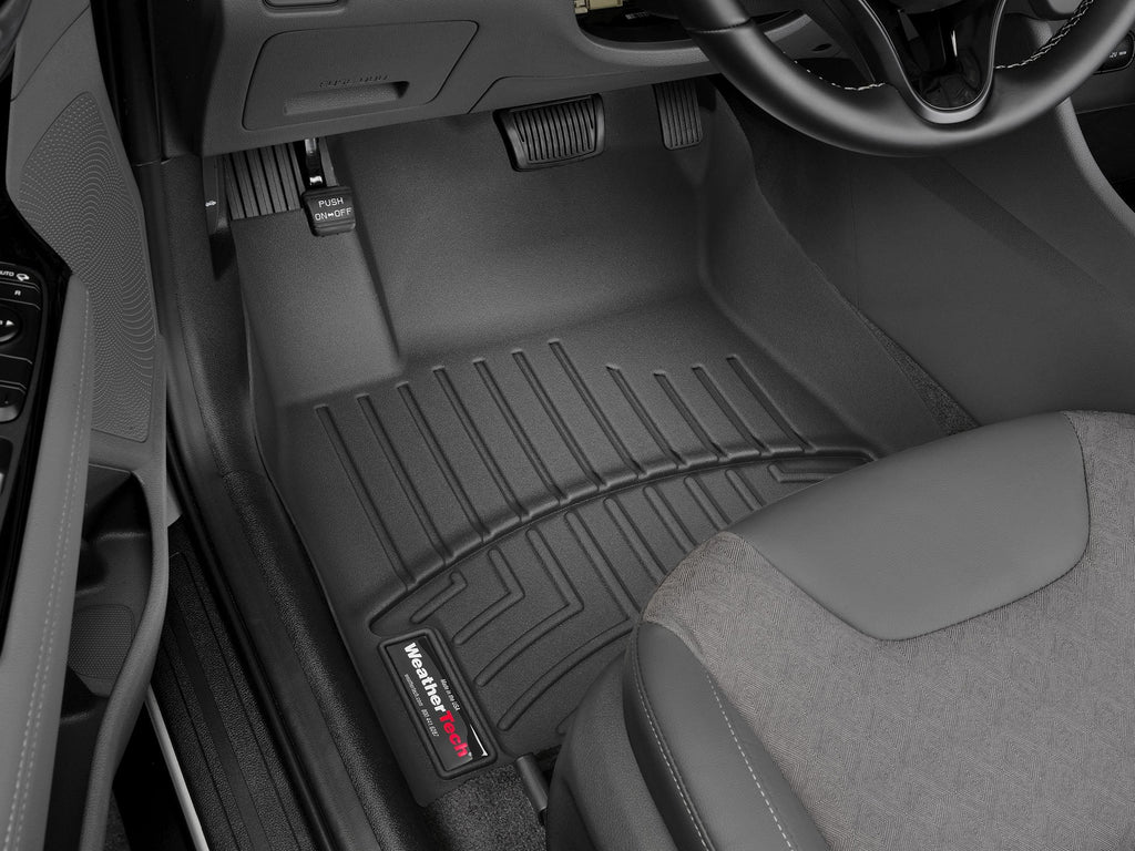 Tapis avant FloorLiner noir WeatherTech Kia Niro 2017-2022 / Kia Niro Plug-In Hybrid 2018-2022 - Récréashop