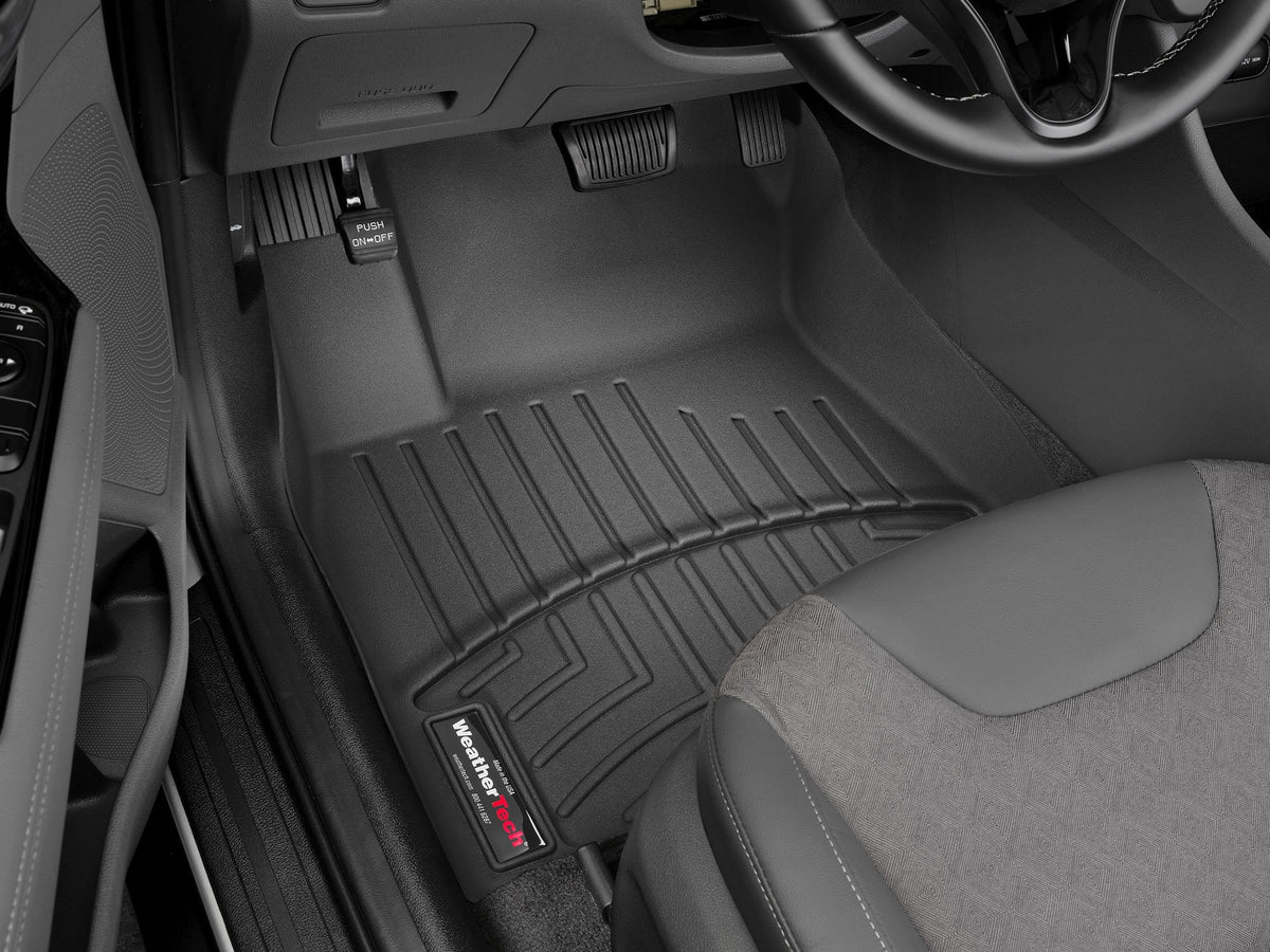 Tapis avant FloorLiner noir WeatherTech Kia Niro 2017-2022 / Kia Niro Plug-In Hybrid 2018-2022 - Récréashop
