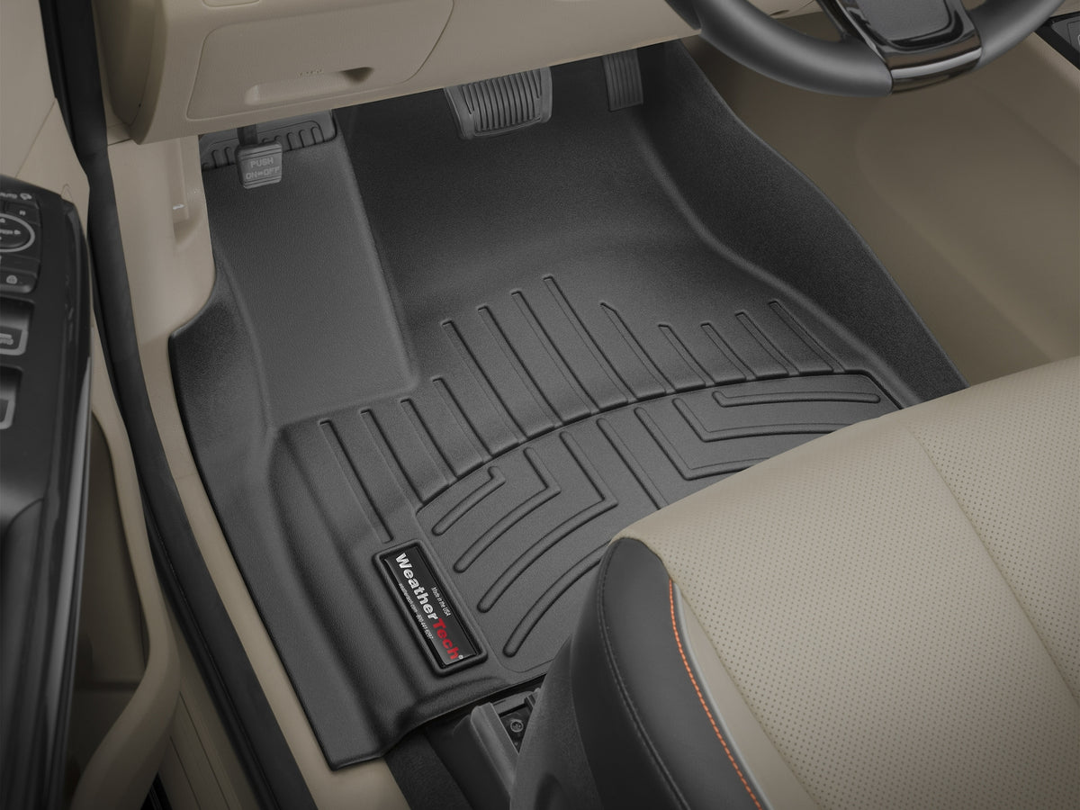 Tapis avant FloorLiner noir WeatherTech Kia Sedona 2015-2021 - Récréashop