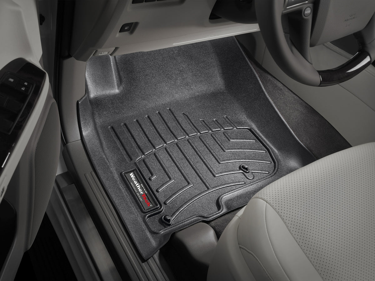 Tapis avant FloorLiner noir WeatherTech Lexus GX 2010-2013 / Toyota 4Runner 2010 (avec crochets de retenue seulement) - Récréashop